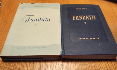 FUNDATII - 2 Vol. 1 Fizica si Mecanica Maselor de Pamant; 2 - Procedee de Executie A. I. Otresco - Hugo Lehr - (vezi in descriere) foto