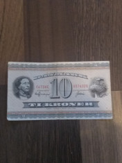 Bancnota 10 kroner Danemarca foto
