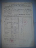 HOPCT DOCUMENT VECHI FISCALIZAT NR 422 LICEUL TEORETIC DE FETE BOTOSANI 1949, Romania 1900 - 1950, Documente