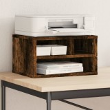 vidaXL Suport imprimantă, stejar fumuriu, 40x32x22,5cm, lemn prelucrat