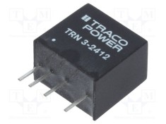 Convertor DC/DC 3W TRACO POWER 18-36VDC la 12VDC 250mA SIP