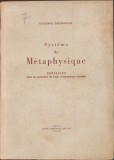 HST C6063 Syst&egrave;me de M&eacute;taphysique ... 1943 Eugeniu Speranția