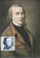 C1028 - Germania 1990 - Celebritati carte maxima