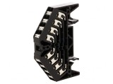 Conector de &Icirc;mbinare Șine 1,5mm2 4 Piste 16 Borne Negru 250VAC