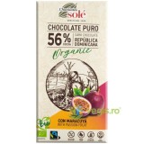 Ciocolata 56% Cacao cu Maracuja fara Gluten Ecologica/Bio 100g