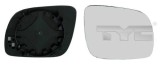 Sticla oglinda exterioara dreapta TYC VW Golf IV Bora, Seat Leon Toledo Ibiza Cordoba 192006 dupa model, convexa, pentru carcasa mica, compatibil OE