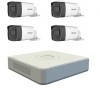 Kit Supraveghere Video 4 Camere HIKVISION 5MP TURBOHD, IR 40m + DVR 4 Canale 8MP H.265 SafetyGuard, Exterior
