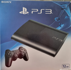 Consola Sony Playstation 3 Super Slim, 12GB, Negru foto