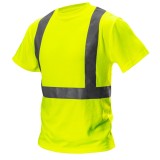 Tricou reflectorizant de &icirc;nalta vizibilitate galben, marimea S, NEO Tools