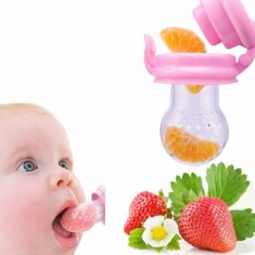 Suzeta pentru fructe - Roz (Dimensiune tetina: peste 9 luni)