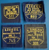 Lot Matricola ecuson CAMASA Pionier liceul Rosetti Matematica fizica scoala 88 perioada comunista epoca de aur