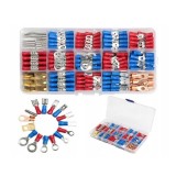 Set 300 conectori izolati, utilizat pentru conexiuni electrice auto, industriale, casnice, Kraft