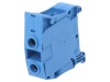 Conector de Sine TE Connectivity | 2 Borne | 6-35mm&sup2; | Montare Sina DIN | 600V | Albastru