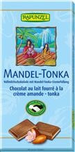 Ciocolata Bio cu Crema Migdale si Tonka Rapunzel 100gr Cod: 1430150 foto