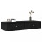 vidaXL Raft de perete cu sertare negru 100x37,5x19 cm lemn prelucrat 859960