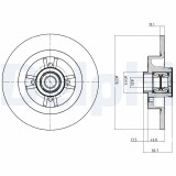 DELPHI BG9032RS Disc frana