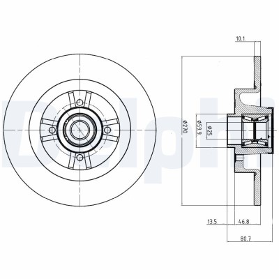 DELPHI BG9032RS Disc frana foto