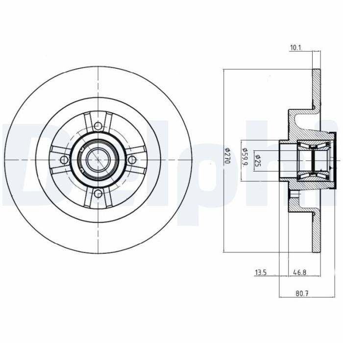 DELPHI BG9032RS Disc frana