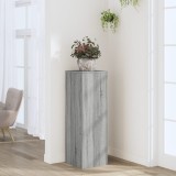 Cumpara ieftin Suport de plante, sonoma gri, 33x33x100 cm, lemn prelucrat