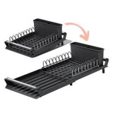 Uscator Vase Extensibil cu Bază Din Plastic &ndash; Organizare Eficientă a Farfurilor, CMCLASS