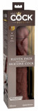 King Cock Elite - Dildo realist din silicon cu ventuză 28 CM - Culoare piele maro