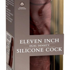 King Cock Elite - Dildo realist din silicon cu ventuză 28 CM - Culoare piele maro