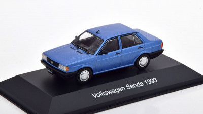 Macheta Volkswagen VW Senda 1994 albastru - IXO/ Altaya 1/43 foto