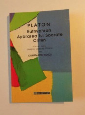 Euthyphron Apararea lui Socrate Criton / Platon foto