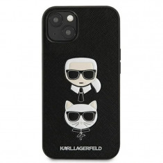 Husa Cover Karl Lagerfeld Saffiano Choupette Head Silicone pentru iPhone 13 Mini foto