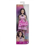 BARBIE PAPUSA BARBIE FASHIONISTAS BRUNETA CU ROCHIE ROZ IN CAROURI, Mattel