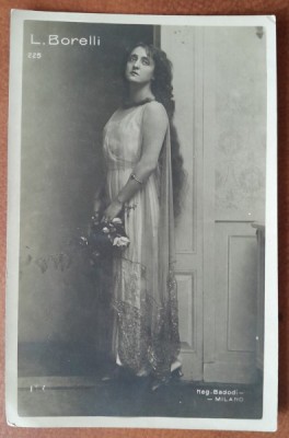 Carte postala, Lyda Borelli, actrita italiana, 1884-1959 foto