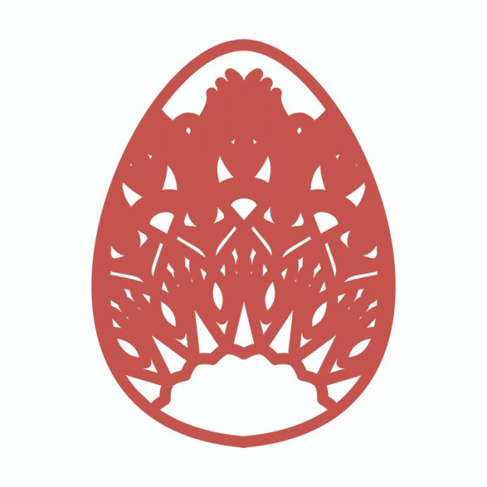 Sticker decorativ, Mandala, Ou, Portocaliu, 60 cm, 7255ST-2