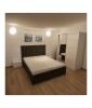 Dormitor Verde Complet: Pat Tapitat Catifea 160x200, Noptiere, Sifonier 150cm. Transport Gratuit