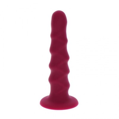 GET REAL - RIBBED DONG 12 CM RED foto