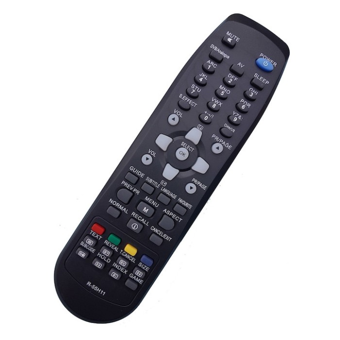 Telecomanda pentru TV/LCD Daewoo R-55H11, neagra cu functiile telecomenzii originale