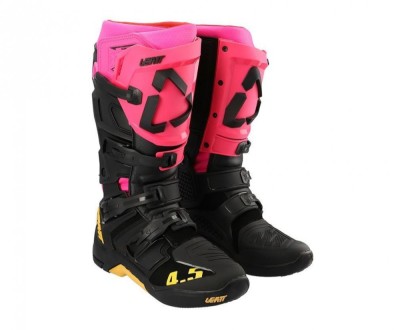 Cizme Leatt 4.5 Black Pink foto