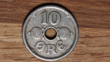 Danemarca - moneda de colectie - 10 ore 1924 semnatura HCN;GJ - absout superba !, Europa