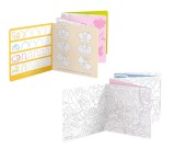Carte de colorat si trasat linii pentru copii Banana Panda I Love Coloring, imagini cu Zane, 12 ilustratii de trasare si colorare, 2 imagini panoramic