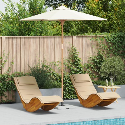 Gossi parasol gradina alb crem 240x260 cm bambus foto