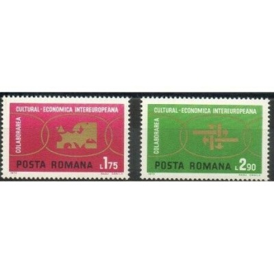ROMANIA 1972 LP 790 - CCIE , INTEREUROPEANA SERIE COMPLETA NESTAMPILATA foto