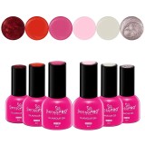 Set 6 Oje Semipermanente Glamour 8ml SensoPRO Milano, Red-y or Not, Luxorise
