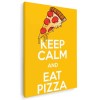 Tablou poster Keep calm and eat pizza Tablou canvas pe panza CU RAMA 30x40 cm