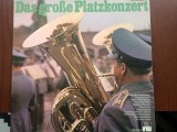 Das grose platzkonzert dublu disc vinyl 2 lp muzica militara marsuri fanfara NM, Clasica, Ariola