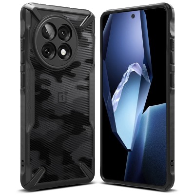 Husa OnePlus 13R Ringke Fusion X Design, camuflaj foto