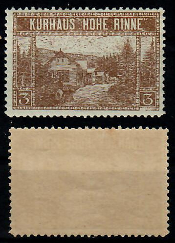 Posta locala Paltinis Hohe Rinne Sibiu timbru 3 heller din 1910 nestampilat MNH