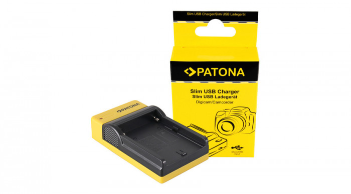PATONA &Icirc;ncărcător subțire Micro-USB pentru Sony NP-F970 NP-F960 NP-F950 DCR-VX2100 HDR-FX1 - Patona