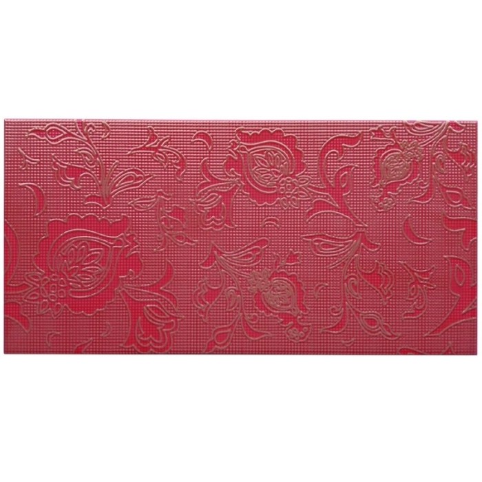 Placa Decor Dfc Creative Rojo 25X50 Cm