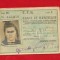 CARTE DE IDENTITATE CFR Legitimatie reducere elev emisa in anul 1943