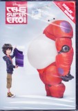 DVD Cei 6 Super Eroi - Dublat Romana, Premiul Oscar, Animație Disney, Stare F. Buna