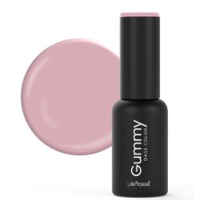 Oja semipermanenta Gummy Base Lila Rossa, 7 ml, Beige Glassy Pink foto